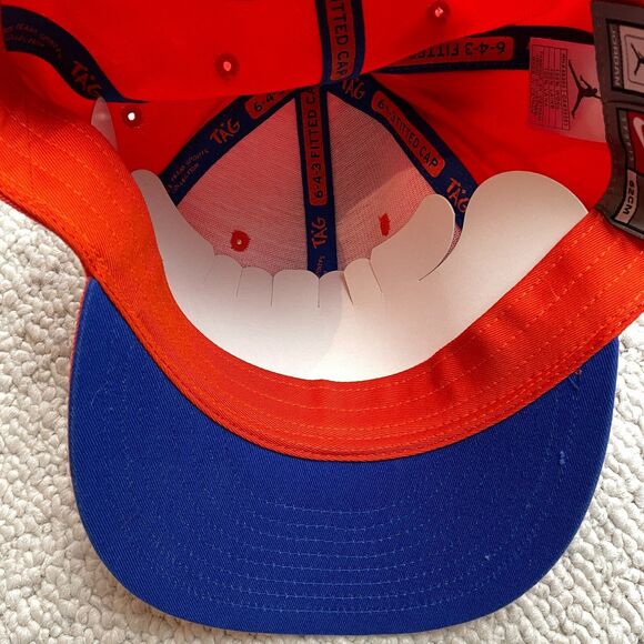 Nike Jason Kidd Hat Cap Fitted 7-3/4 Orange Joseph Pilots High School Air Jordan - Picture 11 of 14